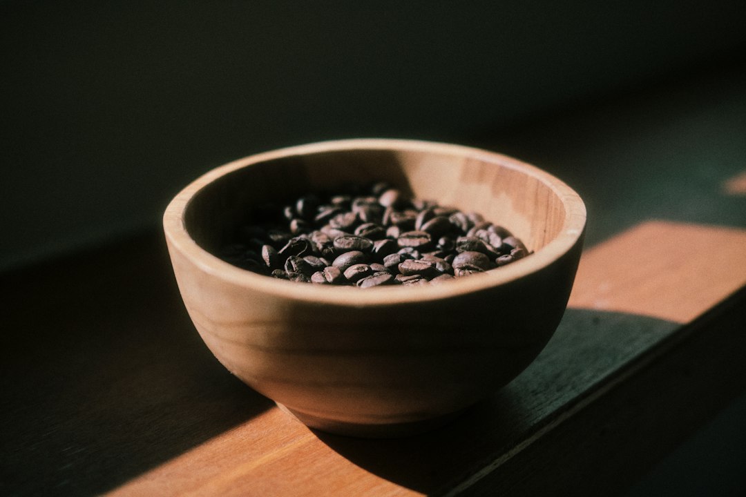 Kaffeebohnen in Nahaufnahme